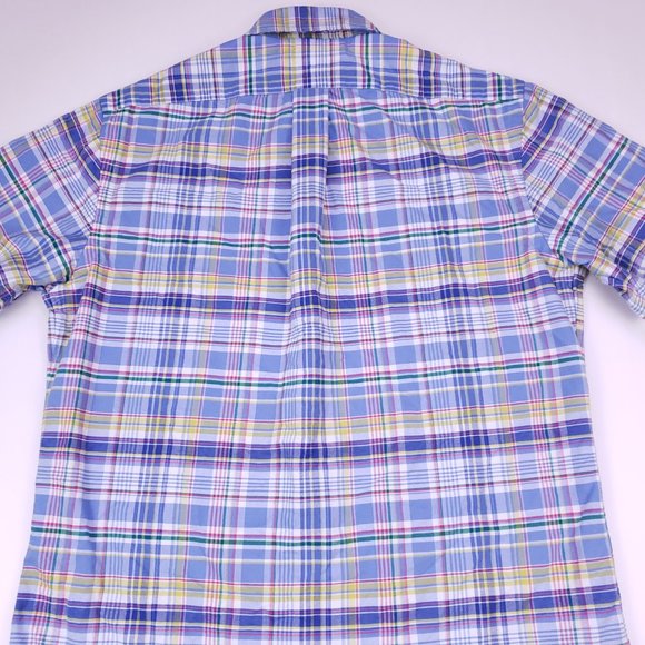 Ralph Lauren Small Shirt Multicolor Blue Checked M - Picture 11 of 12